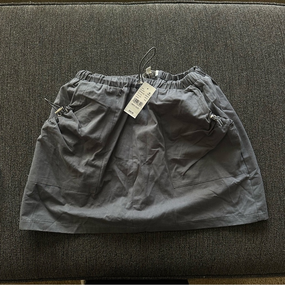 PacSun Gray Elastic Waist Skirt